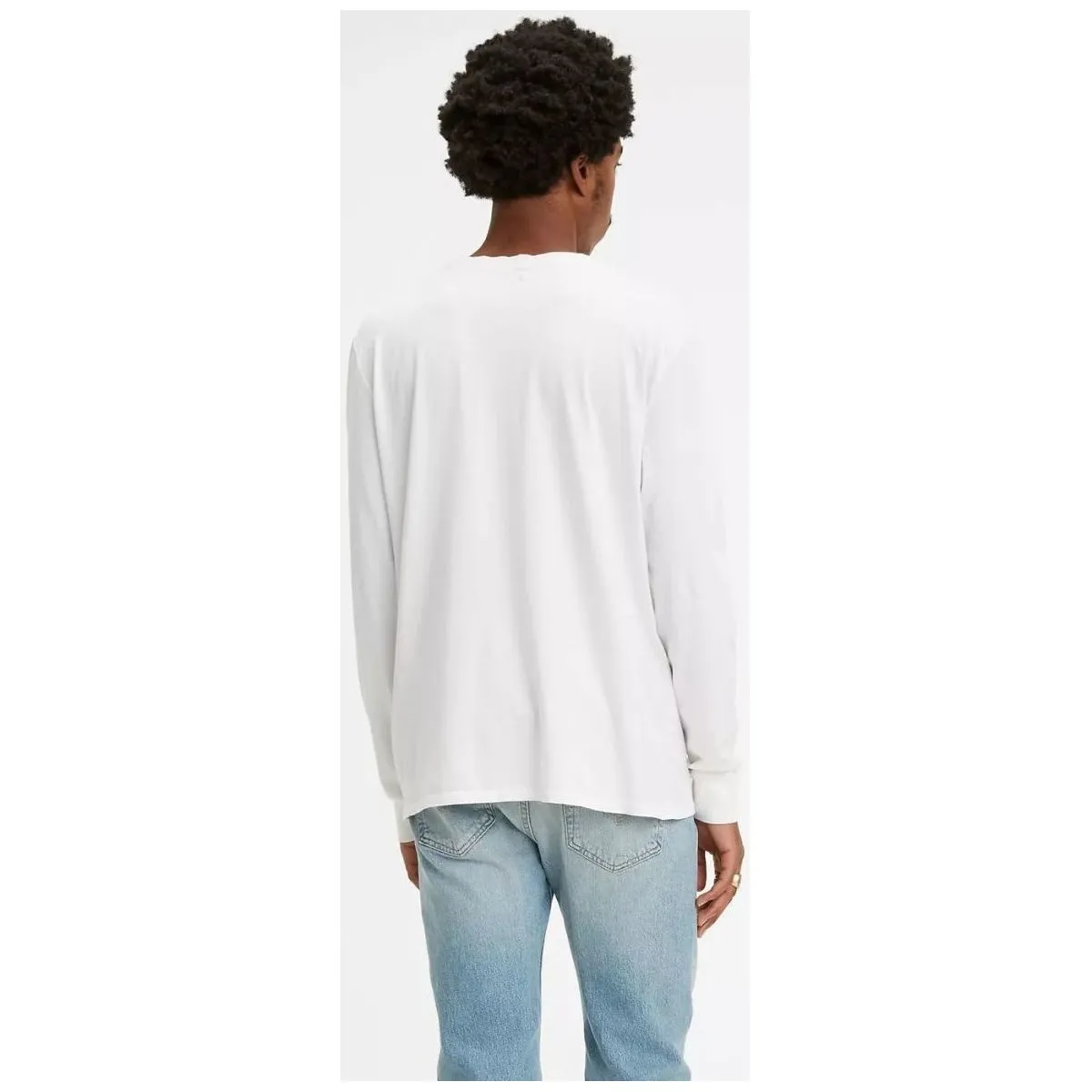 36015 0010 - LONG SLEEVE TEE-BRIGHT WHITE