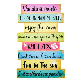 Adorno pared vacation mode