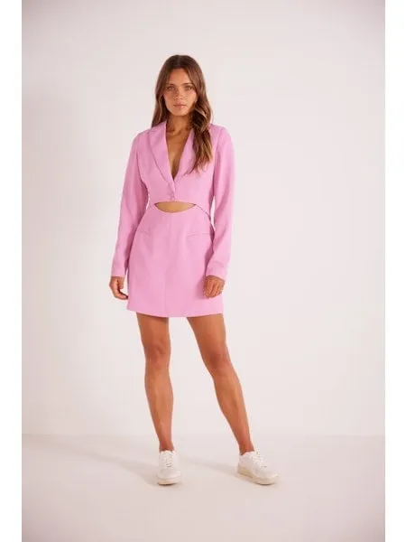 Allie Blazer Dress - Pink