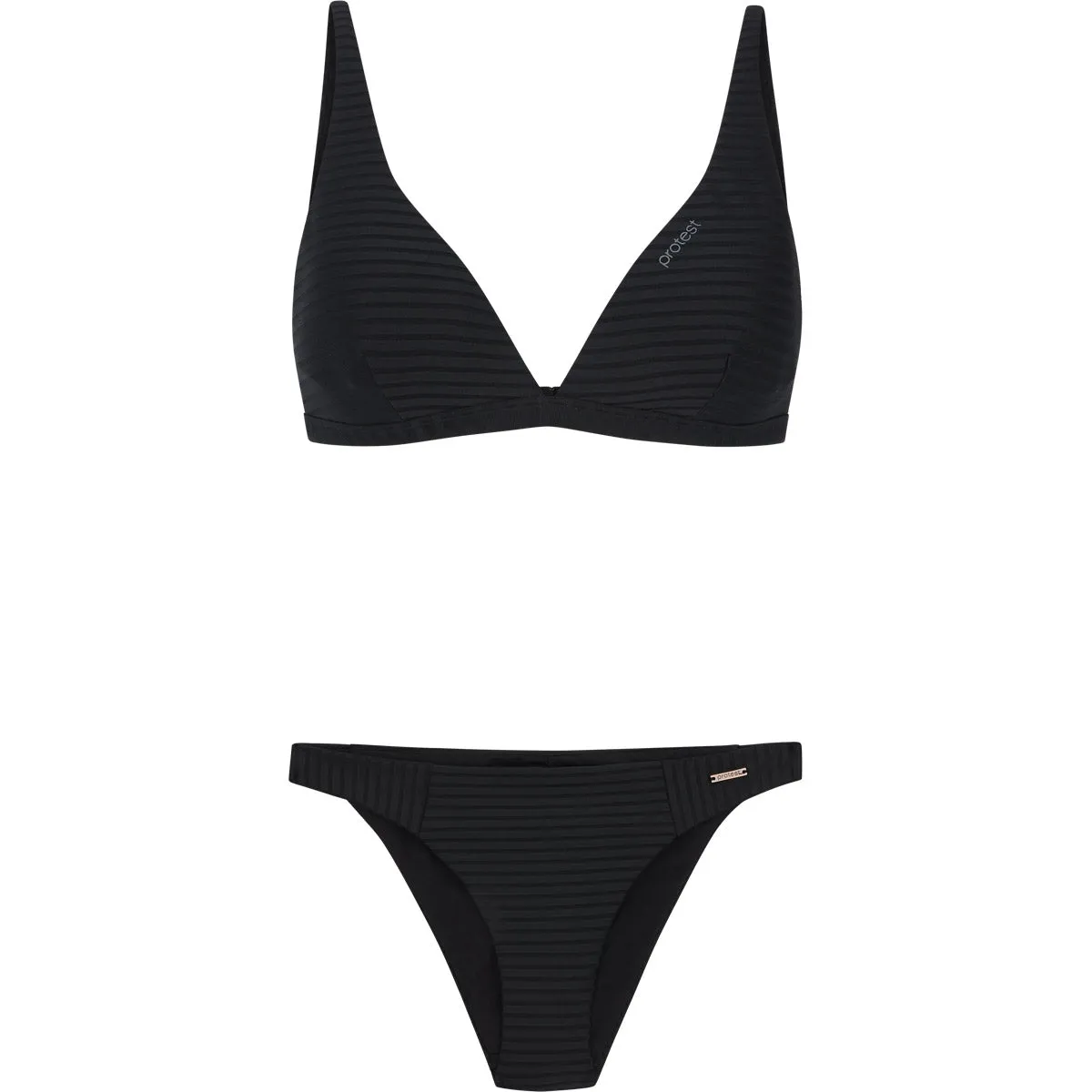 Bikini Mujer Prtmaudy Triangle Bikini Protest Negro