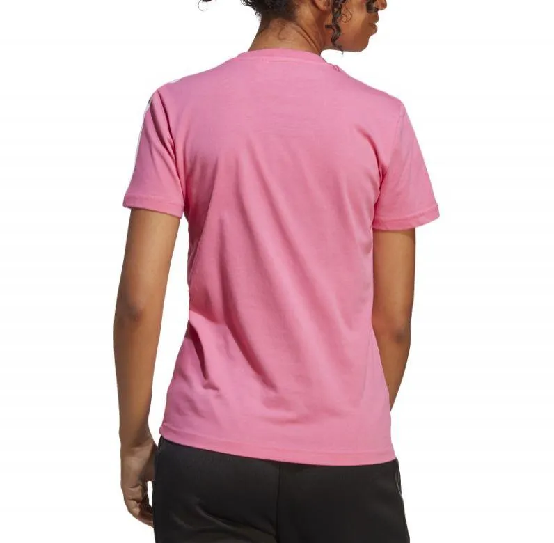 Camiseta Adidas Single Jersey 3 Bandas Mujer Rosa