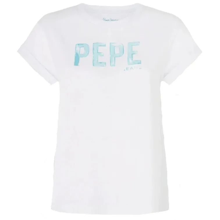 CAMISETA LOGO ESTAMPADO FIT SLIM MUJER PEPE JEANS