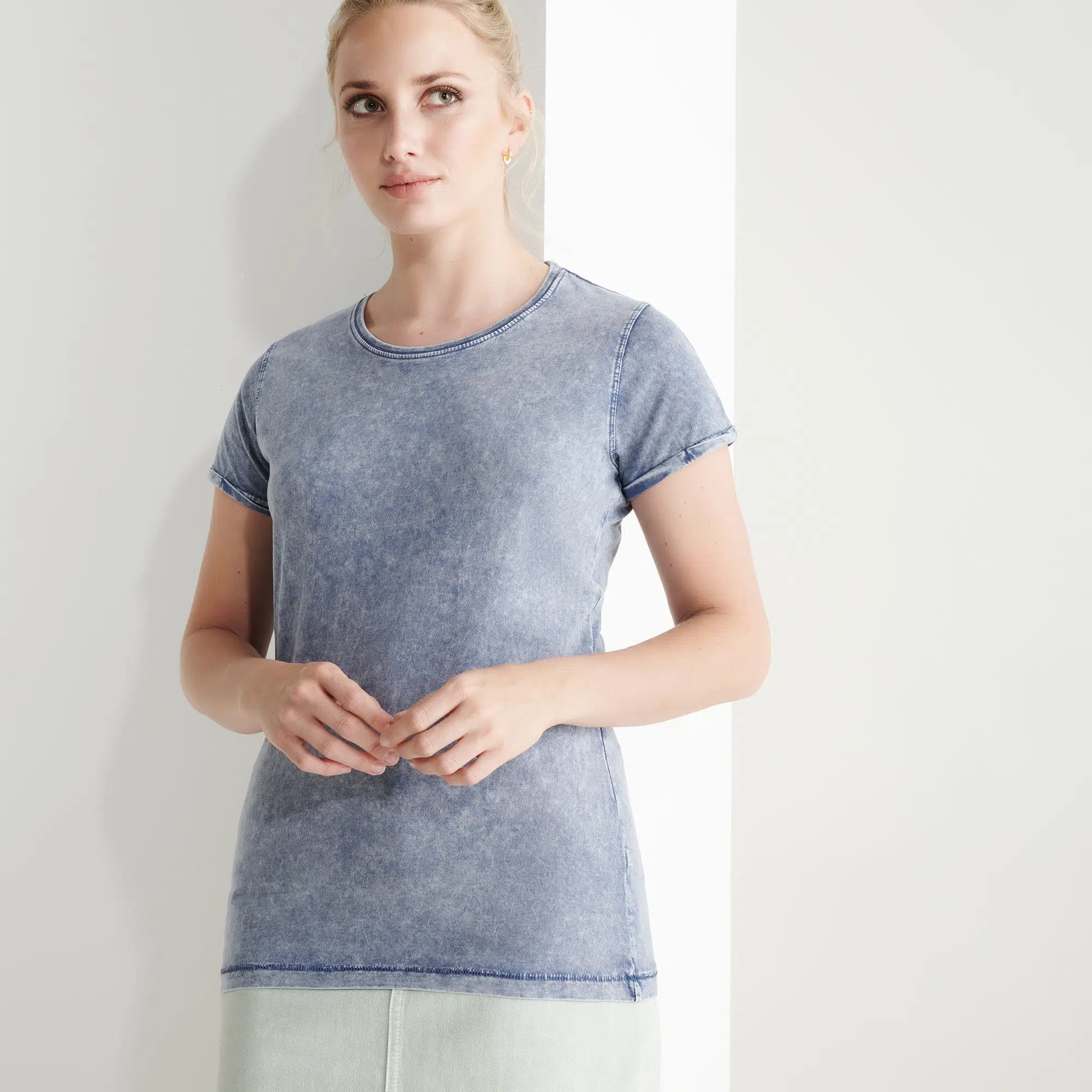 Camiseta manga corta efecto jeans mujer HUSKY WOMAN Roly