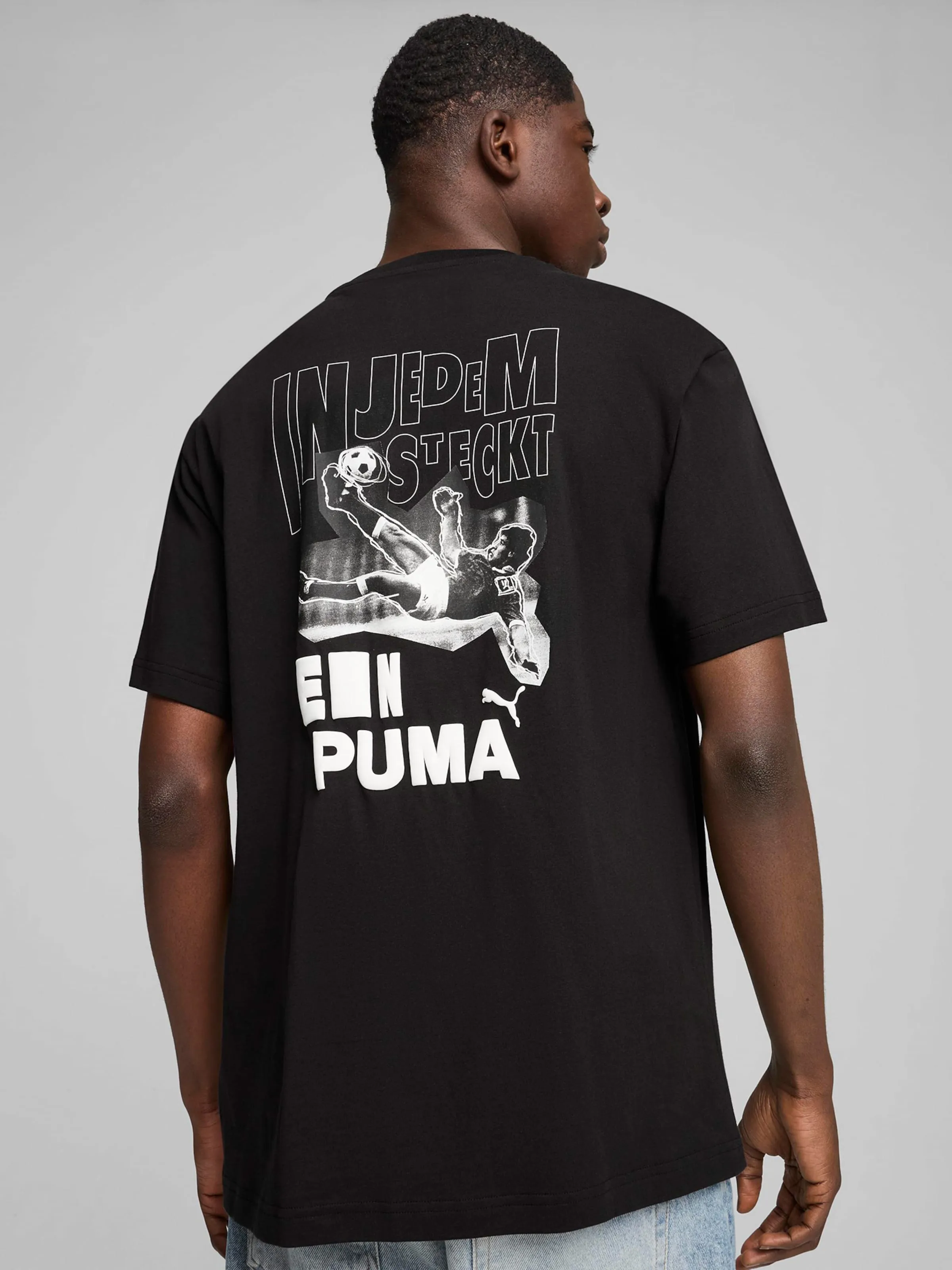 Camiseta 'Graphics Bicycle Kick' PUMA en Negro