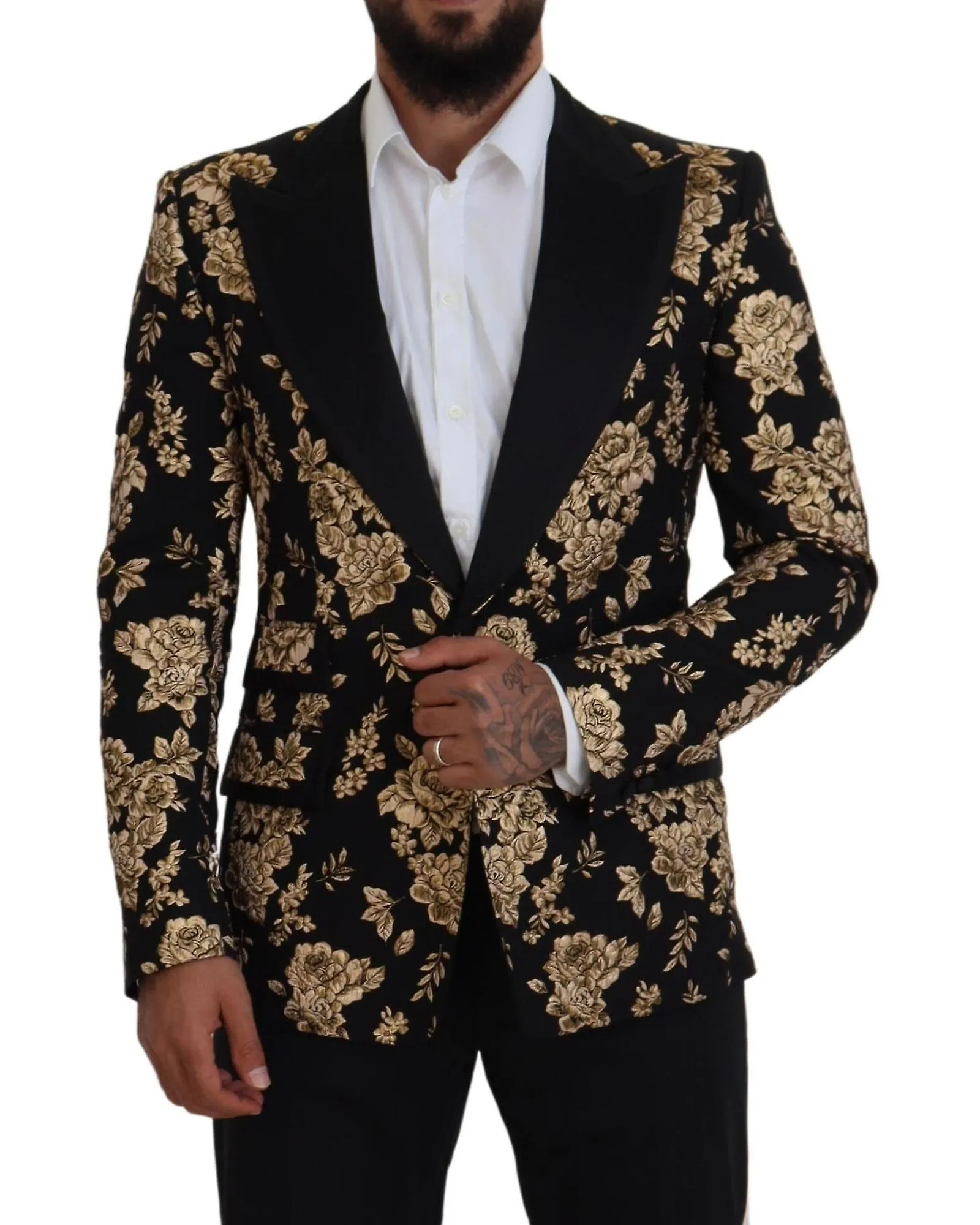 Dolce & Gabbana Floral Embroidered Jacket Blazer