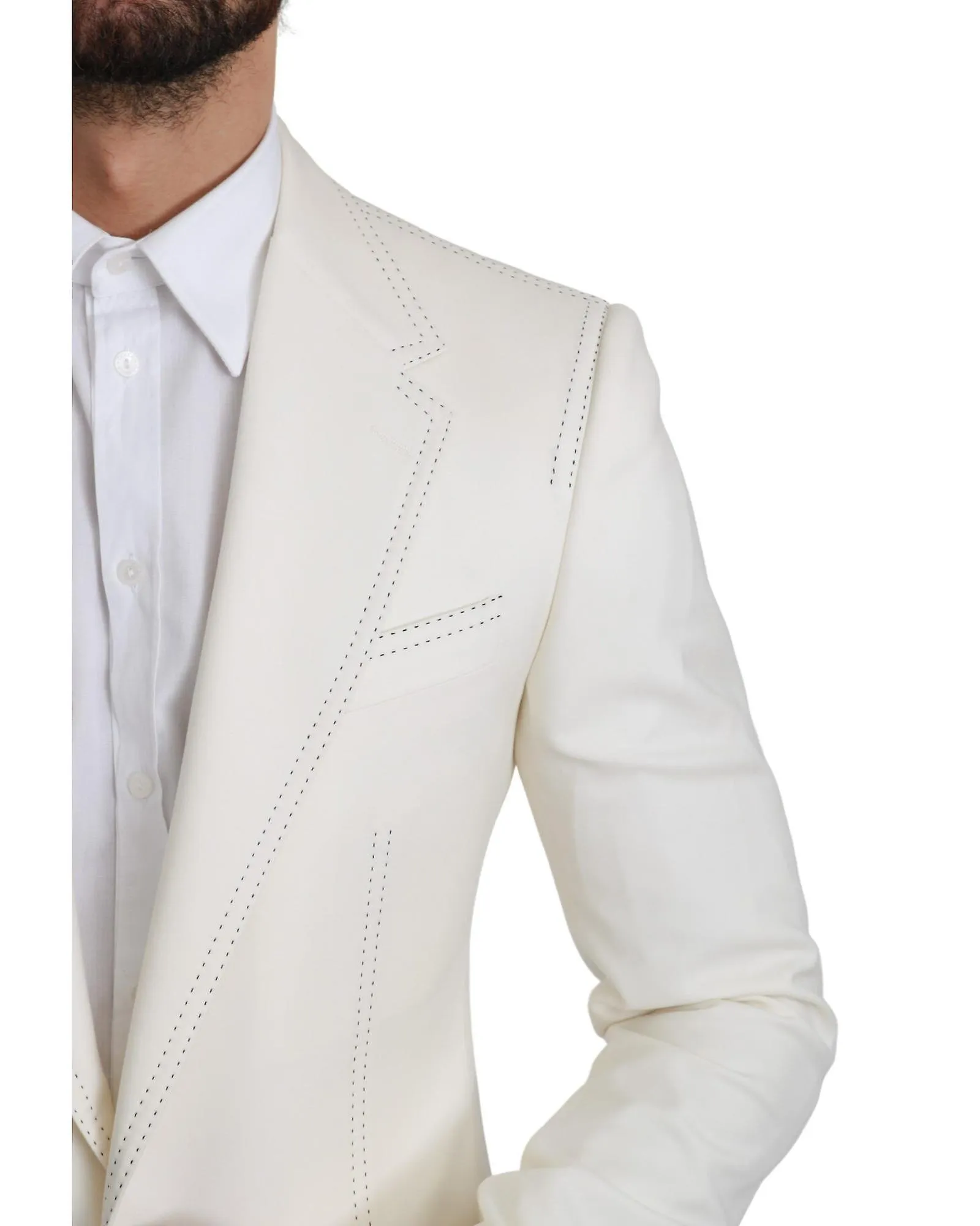 Dolce & Gabbana Timeless Cream Formal Blazer