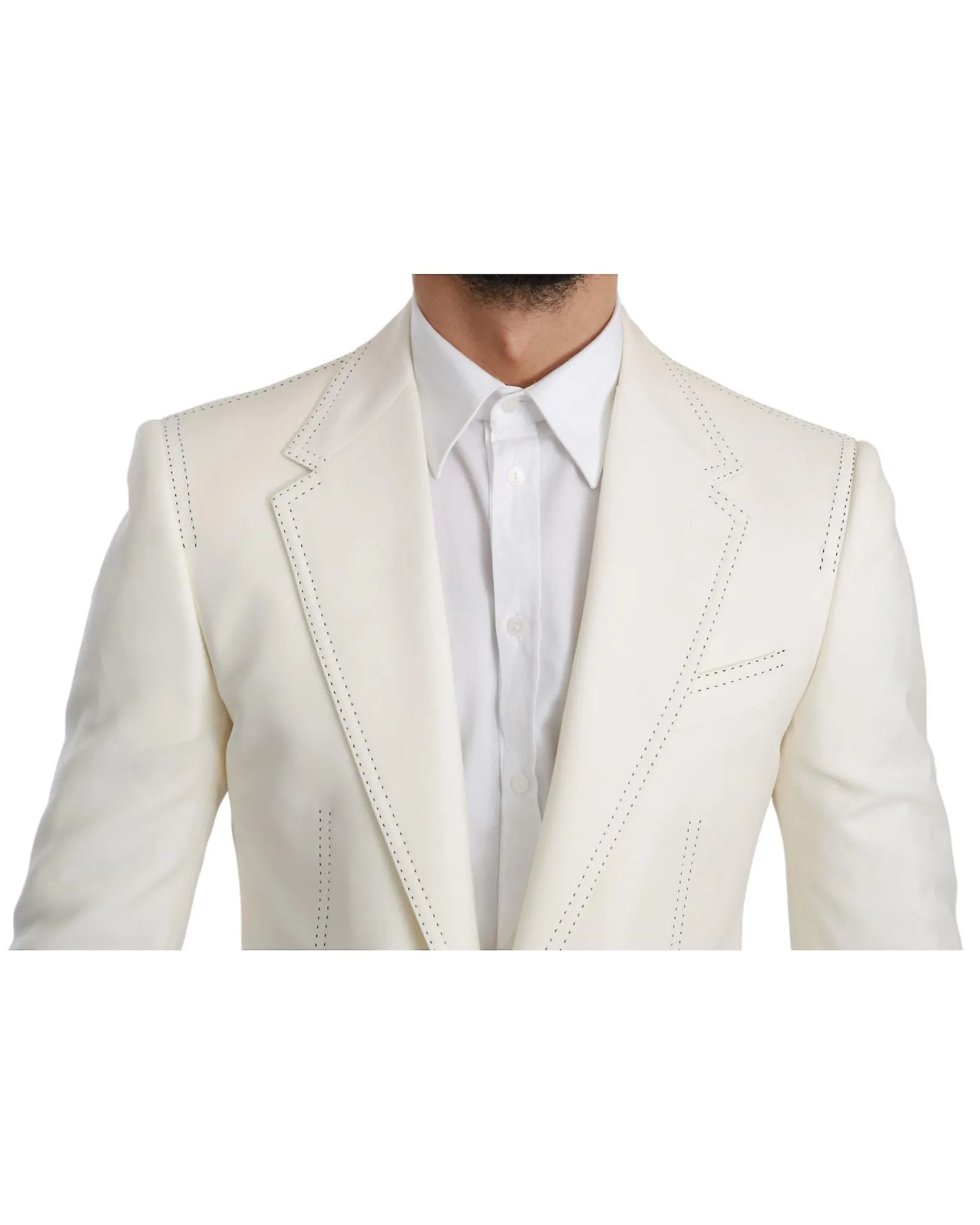 Dolce & Gabbana Timeless Cream Formal Blazer