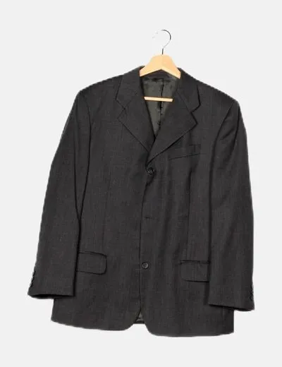 Fórmula Joven Blazer gris oscuro hombreras