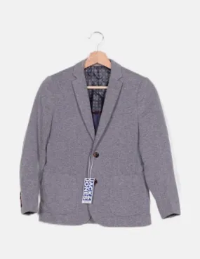 Jack & Jones Blazer azul jaspeada