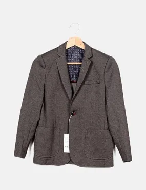 Jack & Jones Blazer gris jaspeada