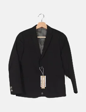 Jack & Jones Blazer negra botonada