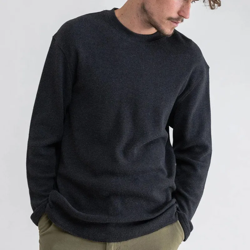 Jersey Rhythm: Classic Waffle Knit (Vintage Black)