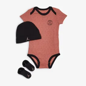 JORDAN 3 PC SET BODYSUIT HAT BOOTIE PSG