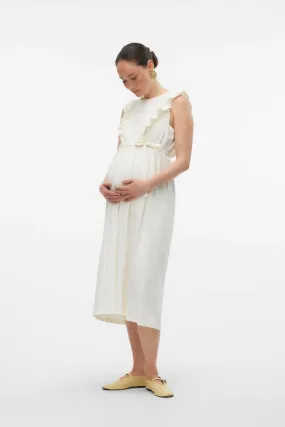 Mamalicious Vestido midi sin mangas maternity y lactancia