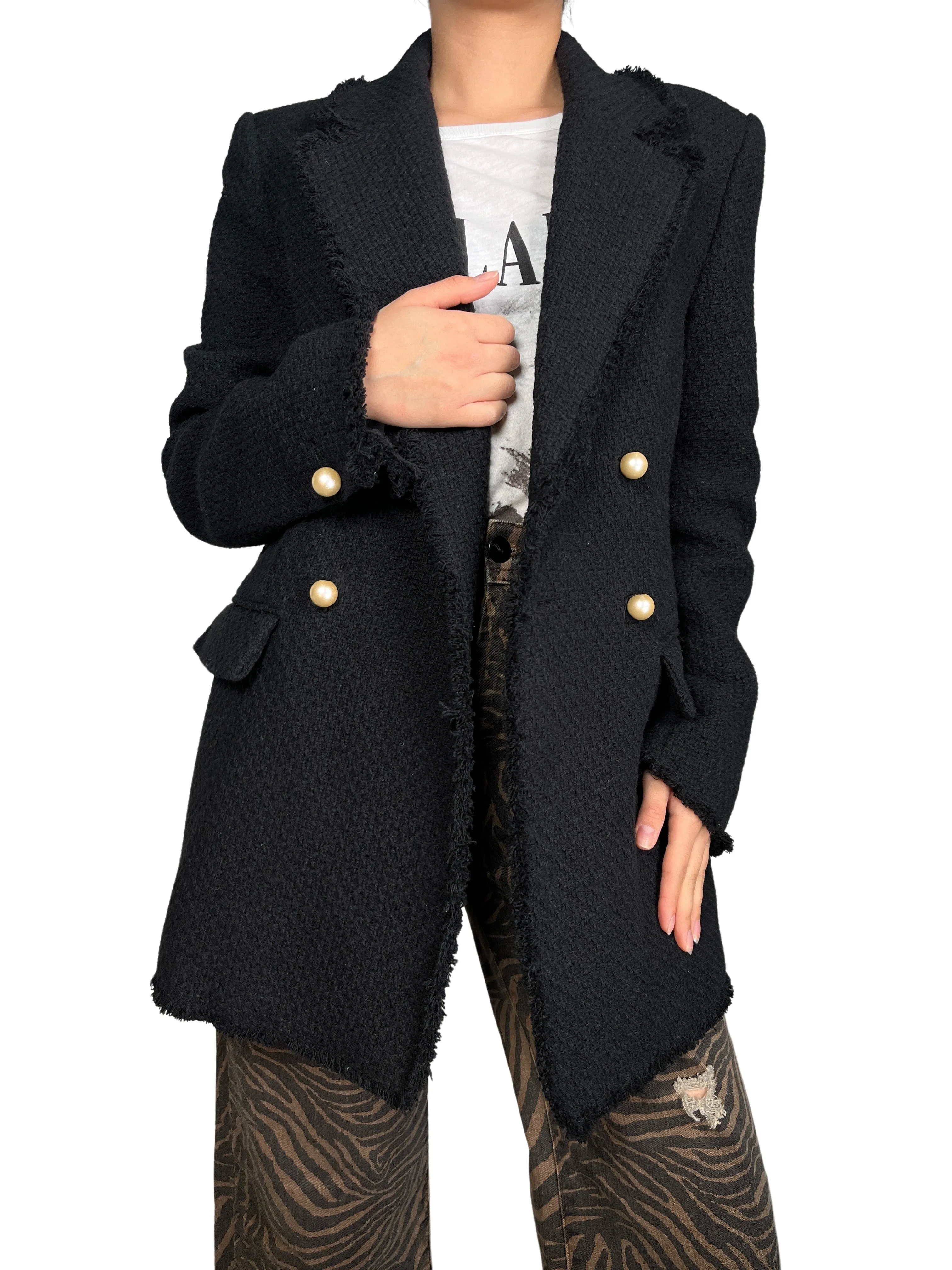MANGO Blazer Tweed