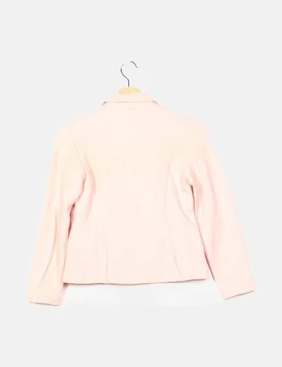 Massimo Dutti Blazer rosa manga larga