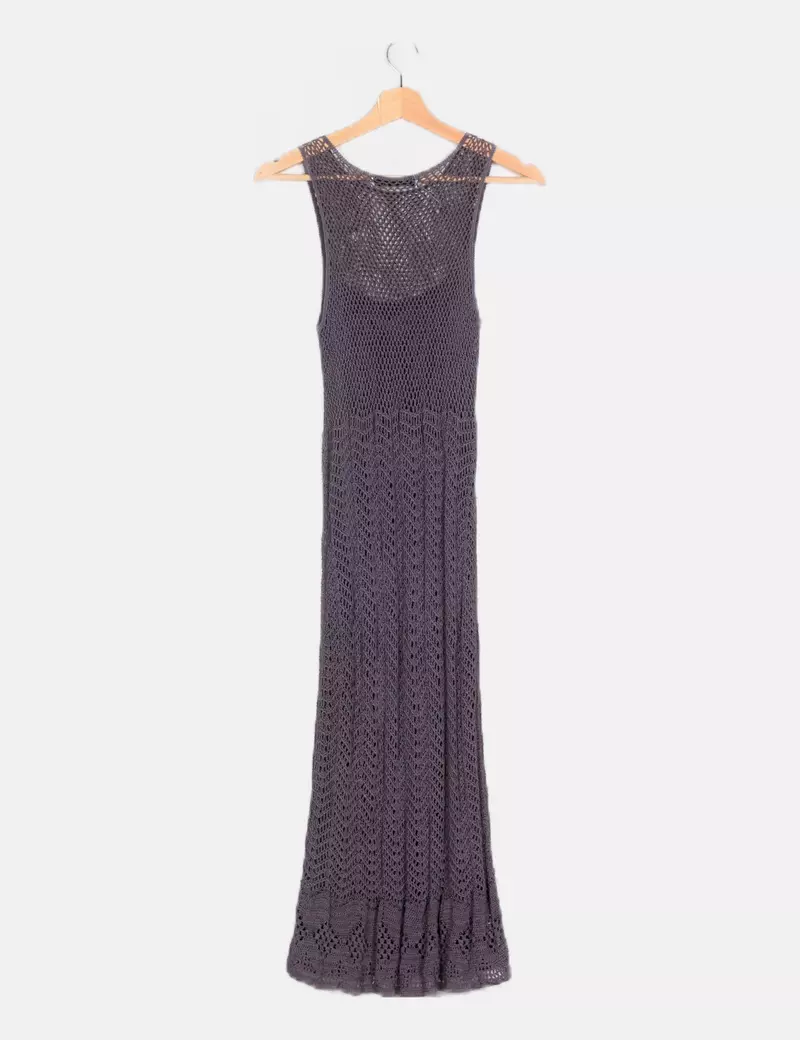 Nougat London Vestido morado crochet