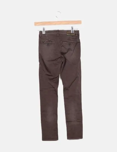 Nukutavake Pantalón chino marrón