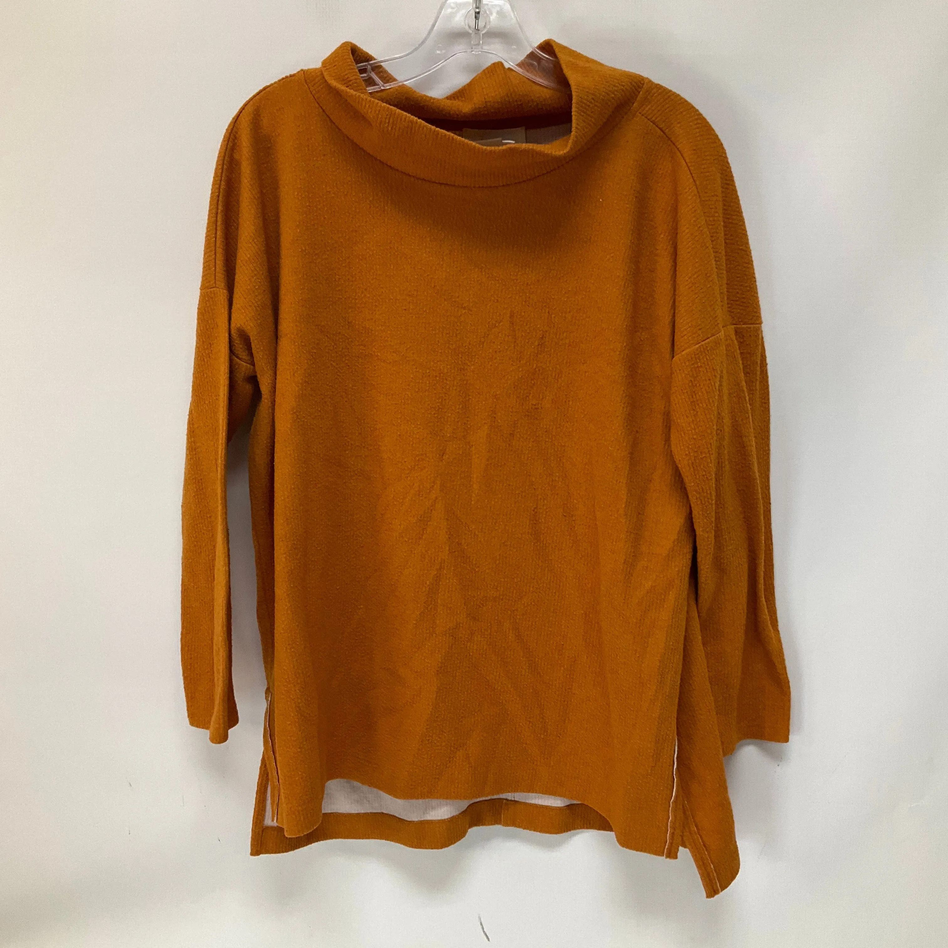 Orange Top Long Sleeve Anthropologie, Size M