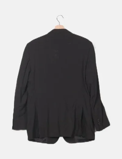 Pedro del Hierro Blazer negra detalle costuras