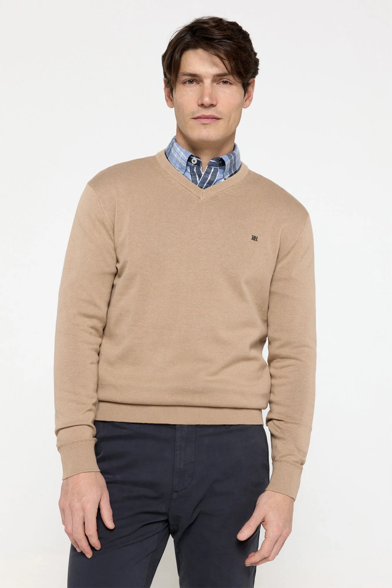 Pedro del Hierro Jersey Básico Cuello Pico Pedro del Hierro