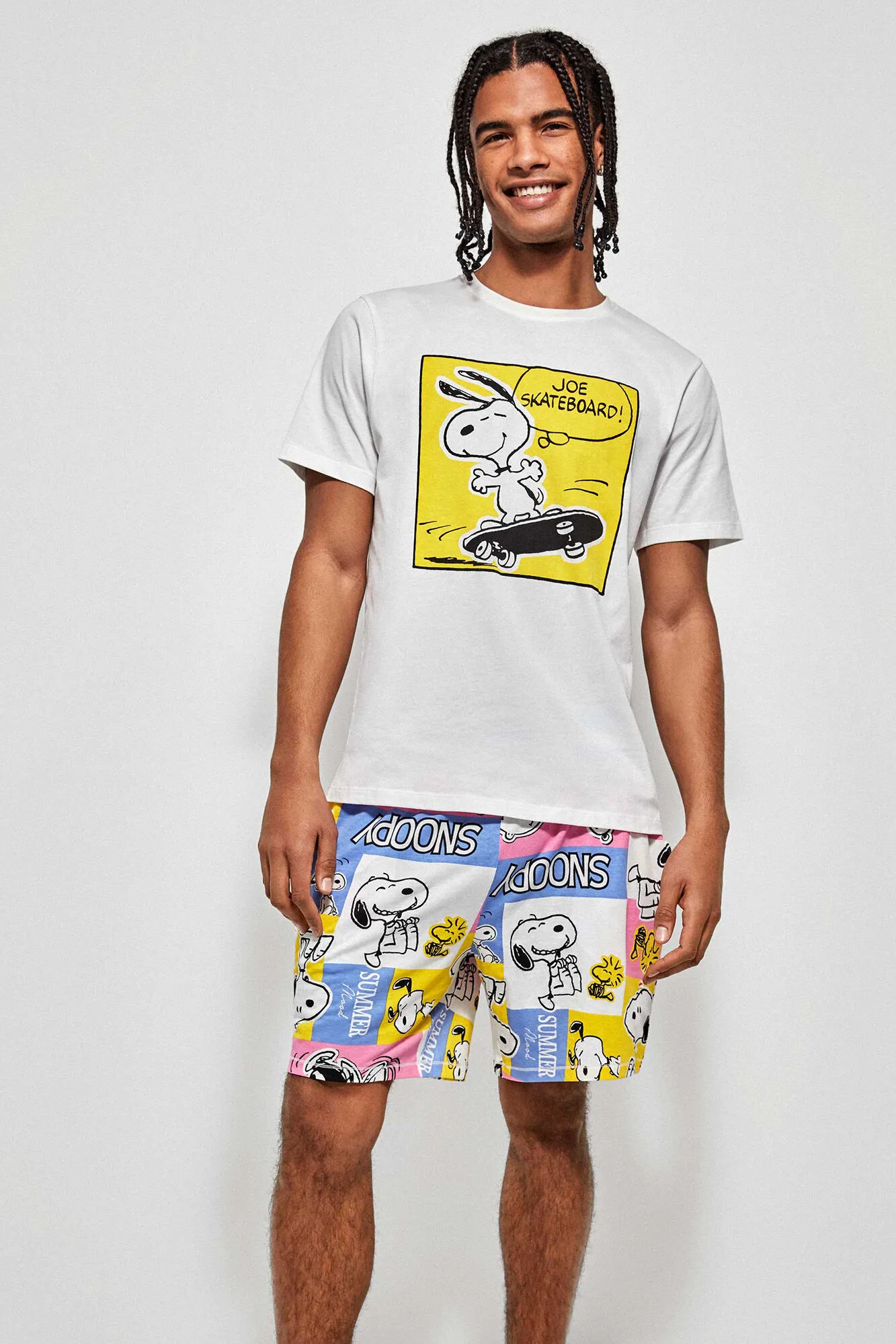 Pijama corto Snoopy de hombre