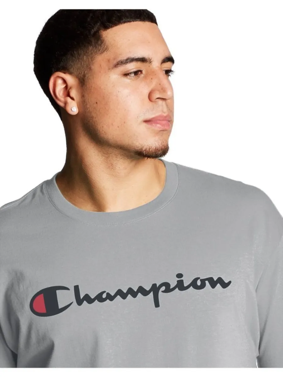 REMERA CHAMPION MENS SLEEVE JSY TEE OXFORD GRAY
