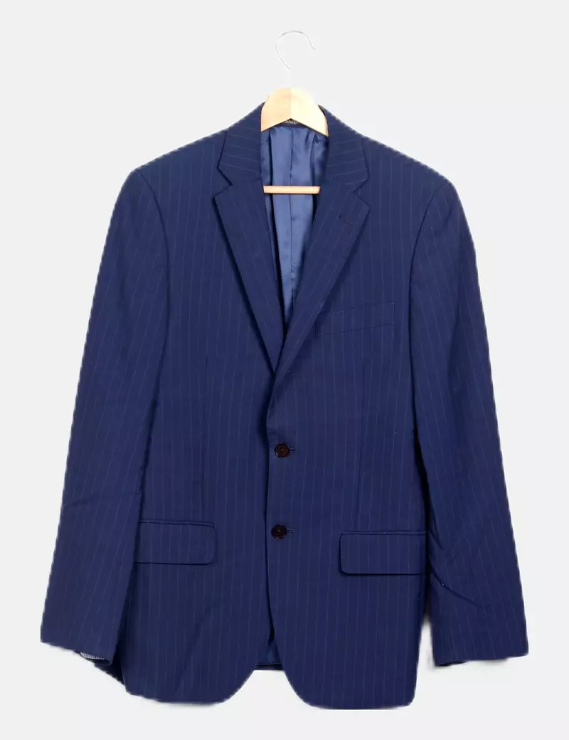 SACOOR Blazer azul rayas