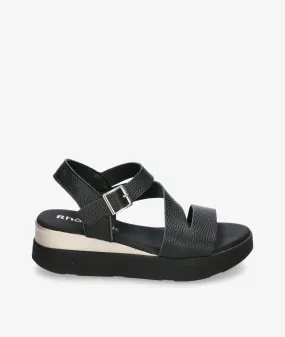 Sandalias Rhostock  5417 en negro