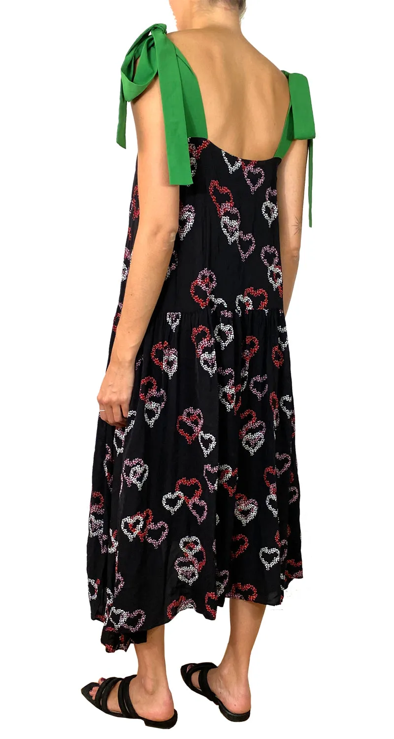 SANDRO Vestido Maxi Corazones
