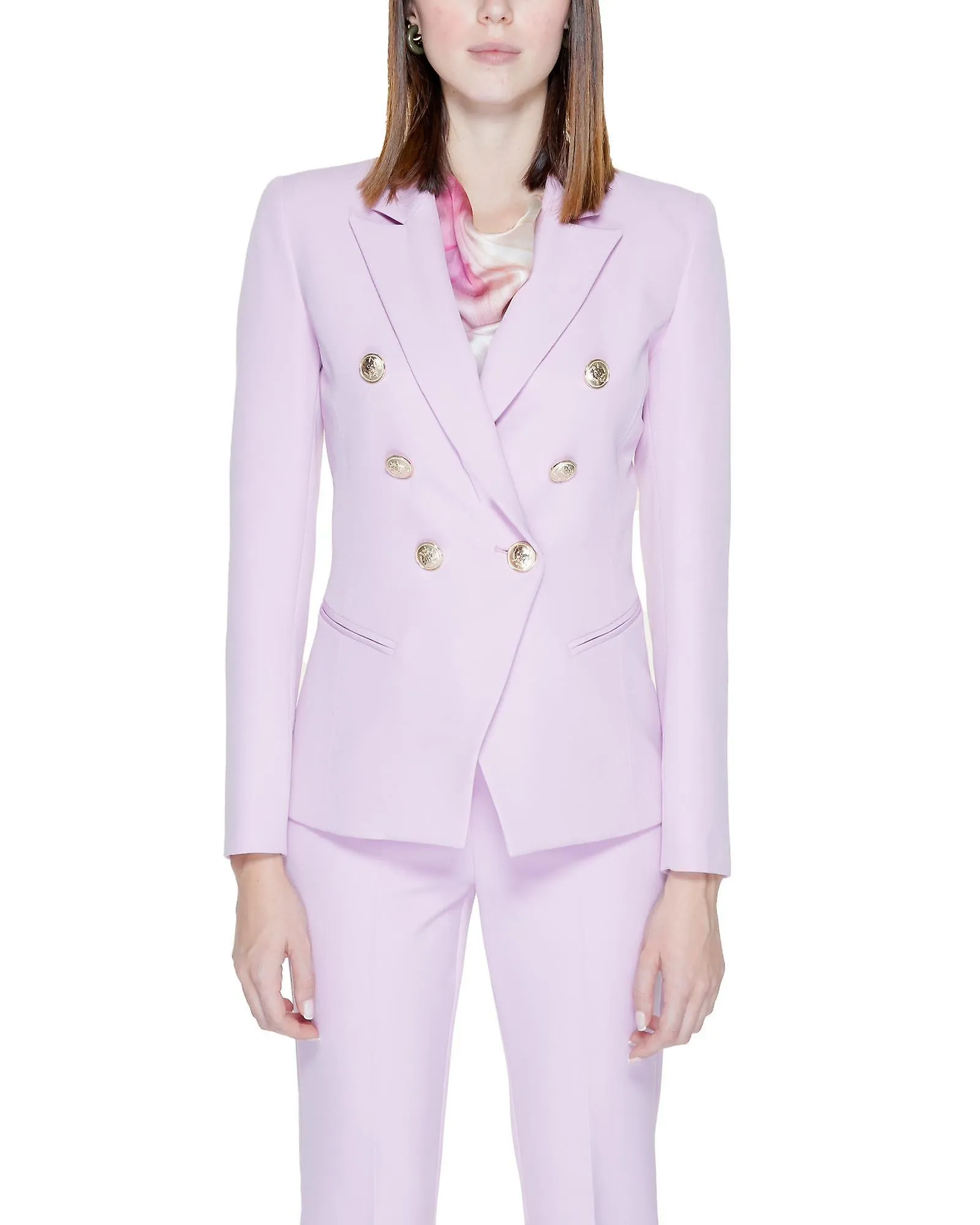 Silence Plain  Blazer with Button Fastening