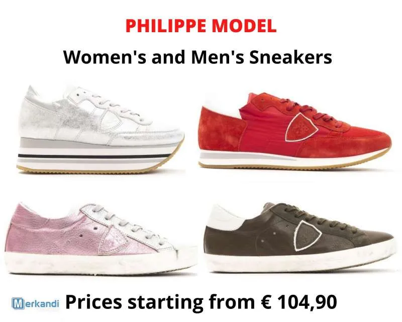 STOCK SNEAKERS HOMBRE Y MUJER PHILIPPE MODEL