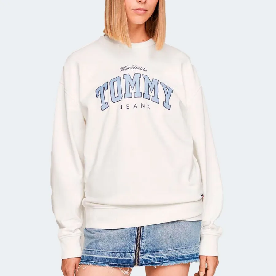 Sudadera TOMMY JEANS TJW RLX VARSITY LUXE CREW DW0