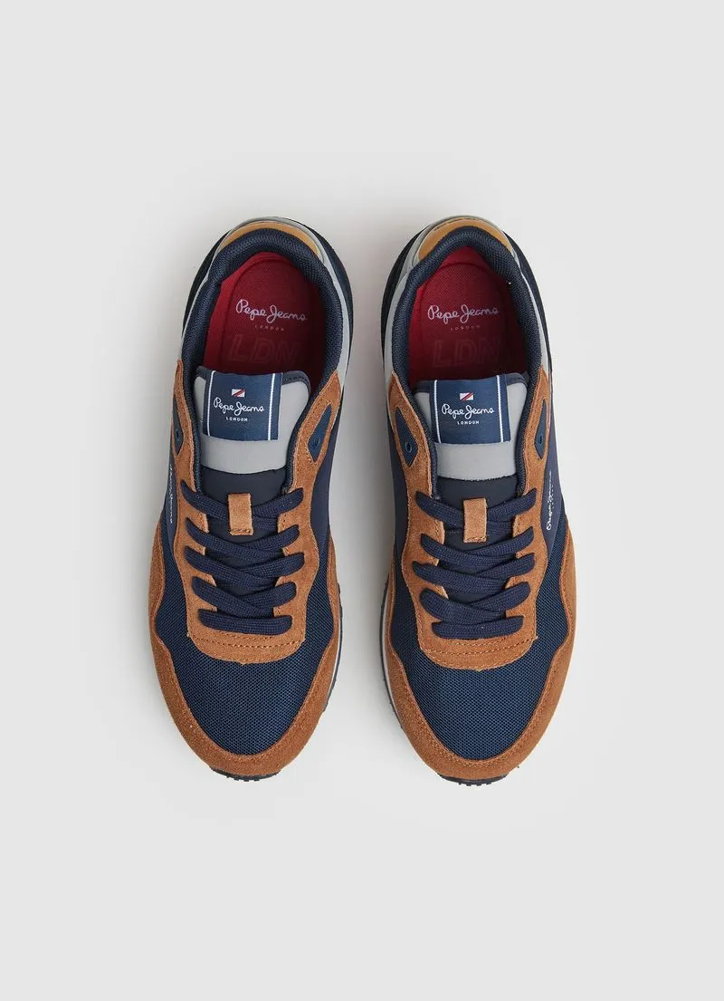 Tenis Pepe Jeans Hombre London Forest M Color Cognac Marrón