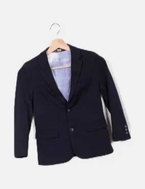 TIZZAS Blazer azul marino básica