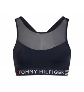 TOMMY HILFIGER SUJETADOR BRALETTE TH STRETCH DE MALLA MARINO