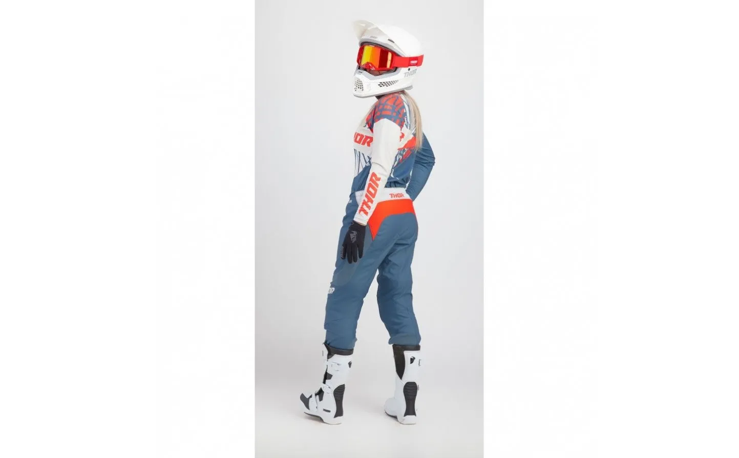 Traje Thor Mujer Sector Split Azul Blanco