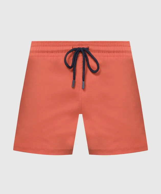 Vilebrequin Brown logo swim shorts