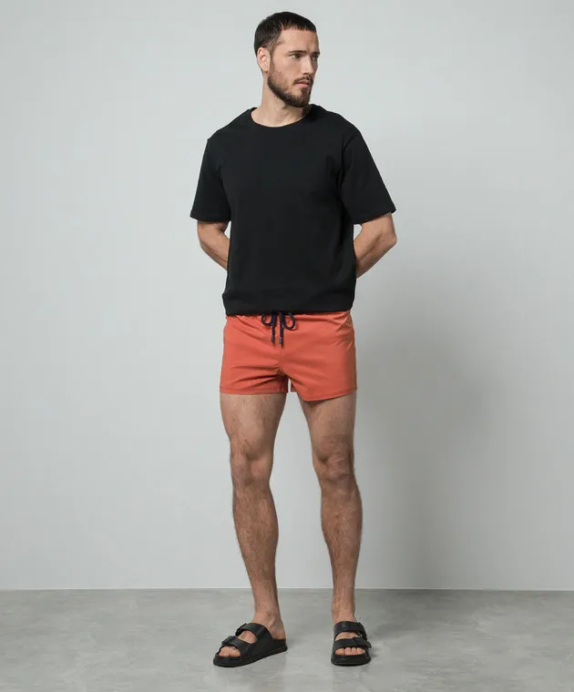 Vilebrequin Brown logo swim shorts