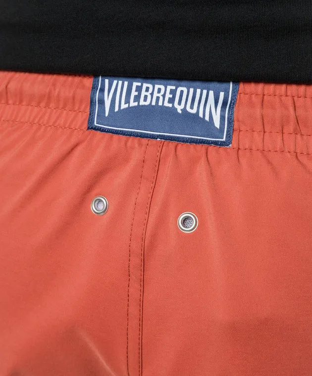 Vilebrequin Brown logo swim shorts